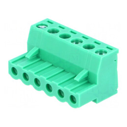 Regletă de Conexiuni Deconectabilă 5mm cu 6 Piste Drept Mufă | Electronic-mag.ro | Componente Electronice