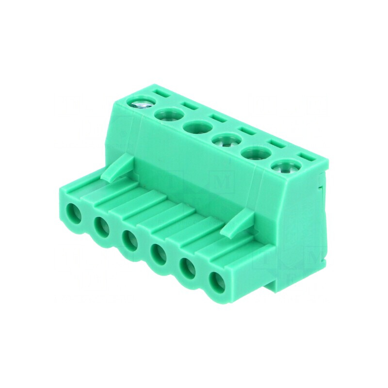 Regletă de Conexiuni Deconectabilă 5mm cu 6 Piste Drept Mufă | Electronic-mag.ro | Componente Electronice