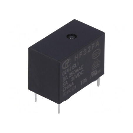 Releu Electromagnetic SPST-NO 24VDC 5A | Electronic-mag.ro | Componente Electronice