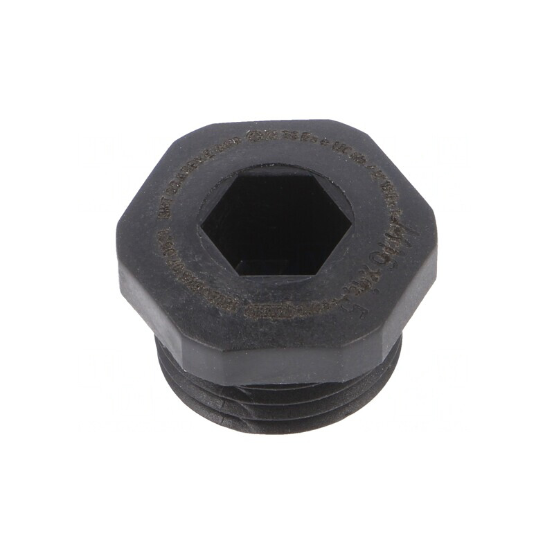 Capac de protecție negru IP68 poliamidă M16 1,5 | Electronic-mag.ro | Componente Electronice