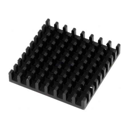 Radiator Aluminiu Negru 35x35x6mm | Electronic-mag.ro | Componente Electronice