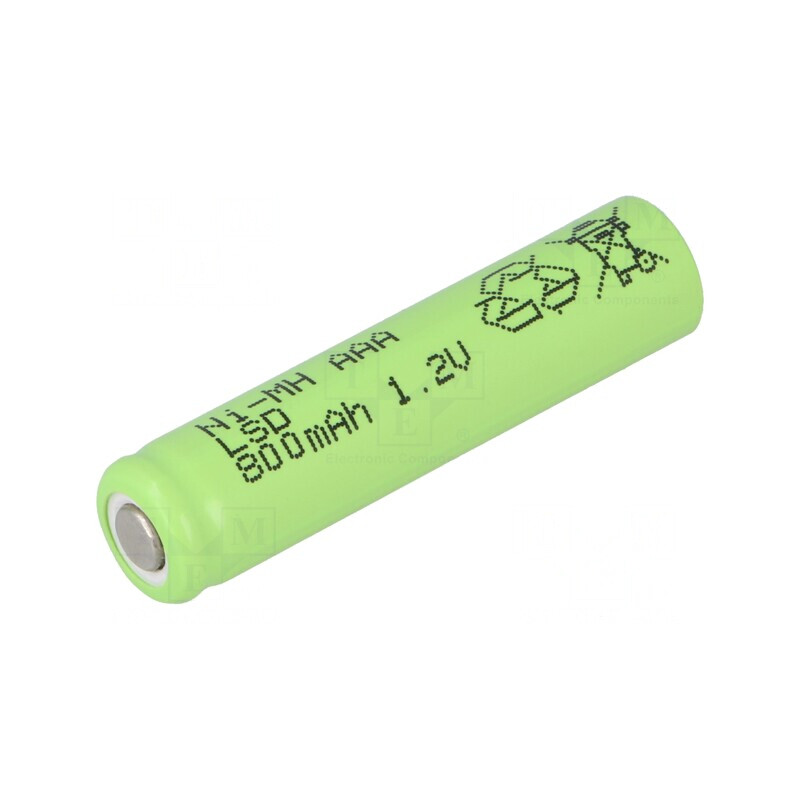 Baterie Reîncărcabilă Ni-MH AAA 800mAh 1.2V | Electronic-mag.ro | Componente Electronice