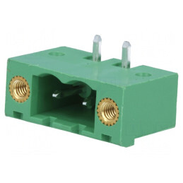 Regletă de Conexiuni Deconectabilă 5.08mm 2 Piste Soclu Tată | Electronic-mag.ro | Componente Electronice