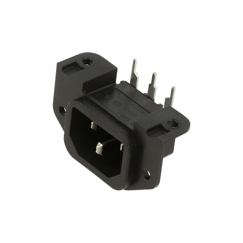 Conector Alimentare AC 10A 250V IEC 60320 GSP1 | Electronic-mag.ro | Componente Electronice