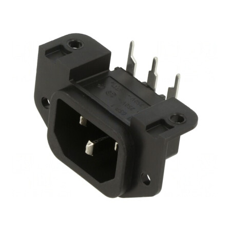 Conector Alimentare AC 10A 250V IEC 60320 GSP1 | Electronic-mag.ro | Componente Electronice