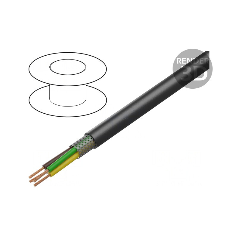 Cablu Ecranat LiY-CY 3x0,5mm2 PVC | Electronic-mag.ro | Componente Electronice
