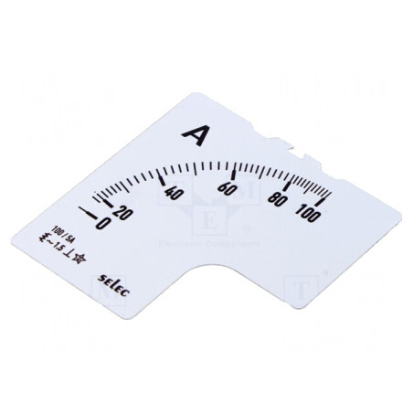 Scală pentru ampermetru analogic 0-125A | Electronic-mag.ro | Componente Electronice