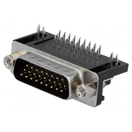 Conector D-Sub HD 26 PIN Soclu Tată 90° THT | Electronic-mag.ro | Componente Electronice