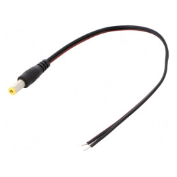 Cablu Alimentare DC 0,2m Negru | Electronic-mag.ro | Componente Electronice