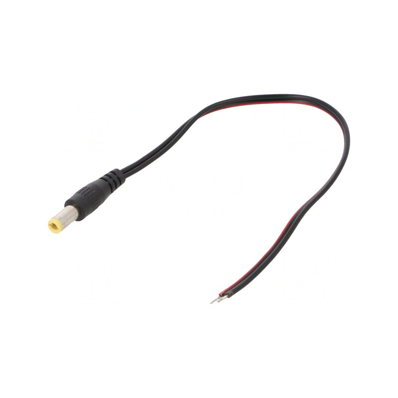 Cablu Alimentare DC 0.2m Negru 2x0.5mm2 5.5/2.5 | Electronic-mag.ro | Componente Electronice