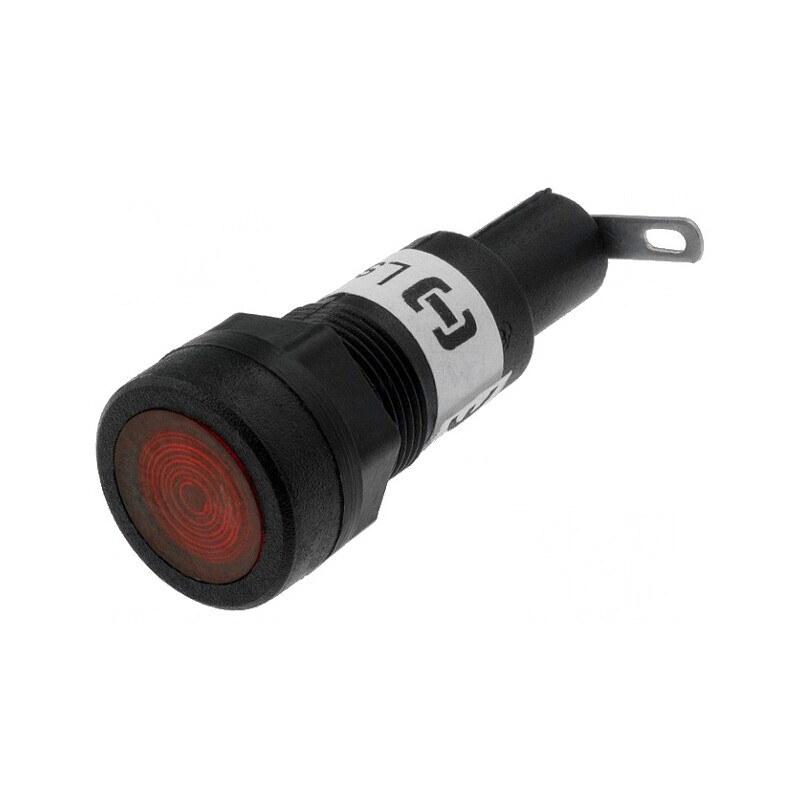 Lampa de Control Neon Roșie 230V Ø12,5mm | Electronic-mag.ro | Componente Electronice