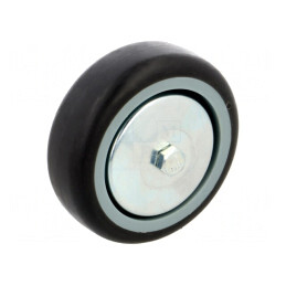 Roată de Transport 75mm 40kg Guma 75 Shore | Electronic-mag.ro | Componente Electronice