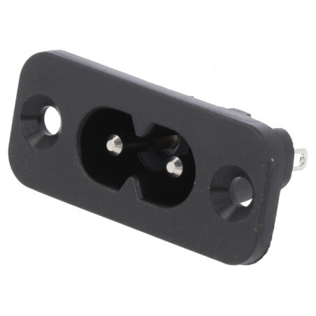 Conector Alimentare AC IEC 60320 2,5A 250V | Electronic-mag.ro | Componente Electronice
