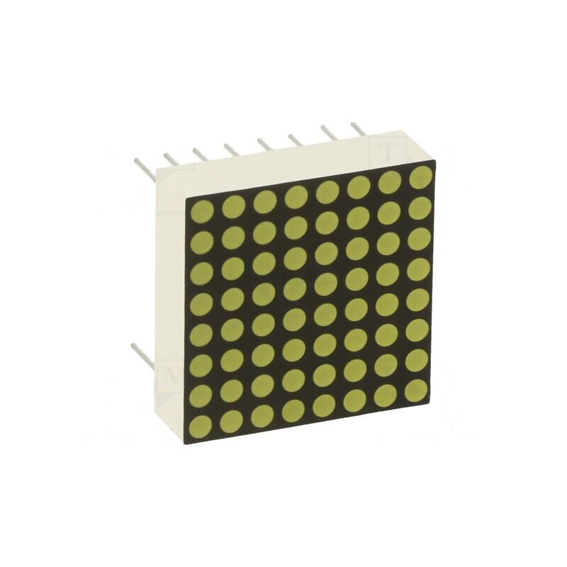Afișaj LED Matrice 8x8 Alb 20x20mm 2,9-3,4V | Electronic-mag.ro | Componente Electronice