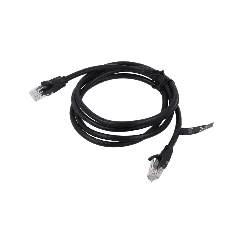 Patch Cord U/UTP Cat6 Negru 3m | Electronic-mag.ro | Componente Electronice
