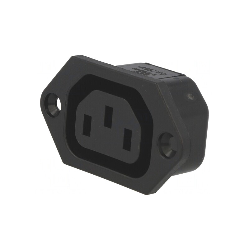 Conector Alimentare AC IEC 60320 10A 250V IP30 | Electronic-mag.ro | Componente Electronice
