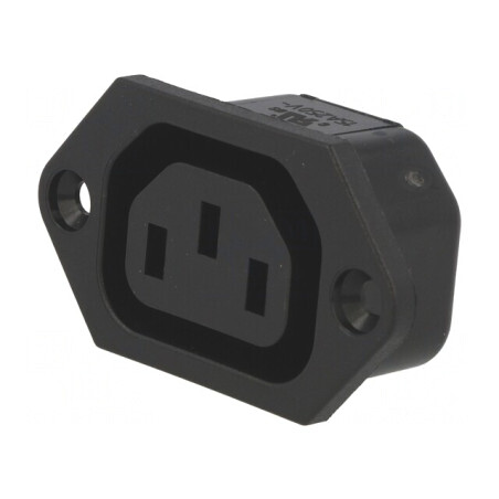 Conector Alimentare AC IEC 60320 10A 250V IP30 | Electronic-mag.ro | Componente Electronice