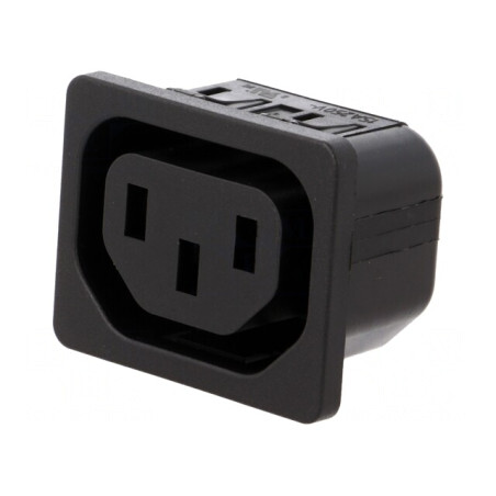 Conector Alimentare AC Mamă 10A 250V  | Electronic-mag.ro | Componente Electronice