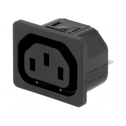 Conector Alimentare AC Soclu Mamă 10A 250V | Electronic-mag.ro | Componente Electronice