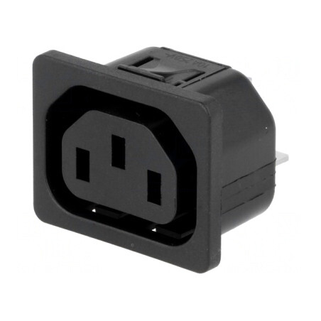 Conector Alimentare AC Soclu Mamă 10A 250V | Electronic-mag.ro | Componente Electronice
