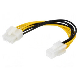 Cablu Alimentare ATX P4 la EPS 8pin 0,15m | Electronic-mag.ro | Componente Electronice