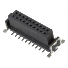 Conector PCB-PCB Mamă 20 PIN 1.27mm Termoplastic | Electronic-mag.ro | Componente Electronice