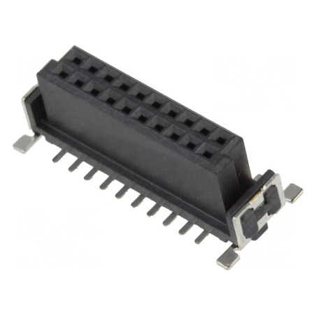 Conector PCB-PCB Mamă 20 PIN 1.27mm Termoplastic | Electronic-mag.ro | Componente Electronice
