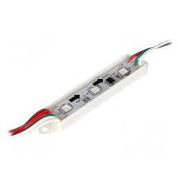 LED RGB 120° 3 Diode 12V SMD 75x15mm | Electronic-mag.ro | Componente Electronice