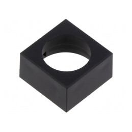 Eclisă Neagră Plastic 15,3x15,3mm | Electronic-mag.ro | Componente Electronice