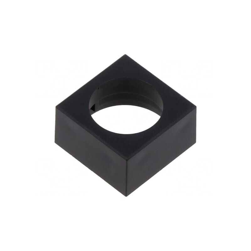 Eclisă Neagră Plastic 15,3x15,3mm | Electronic-mag.ro | Componente Electronice