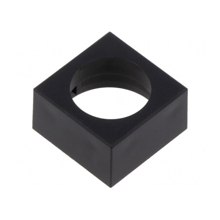 Eclisă Neagră Plastic 15,3x15,3mm | Electronic-mag.ro | Componente Electronice