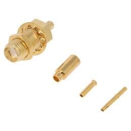 Conector SMA Femelă Drept RG178 Montare Panou | Electronic-mag.ro | Componente Electronice