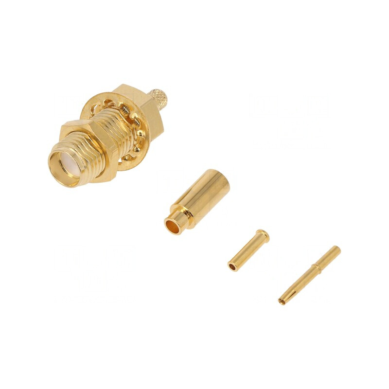 Conector SMA Femelă Drept RG178 Montare Panou | Electronic-mag.ro | Componente Electronice