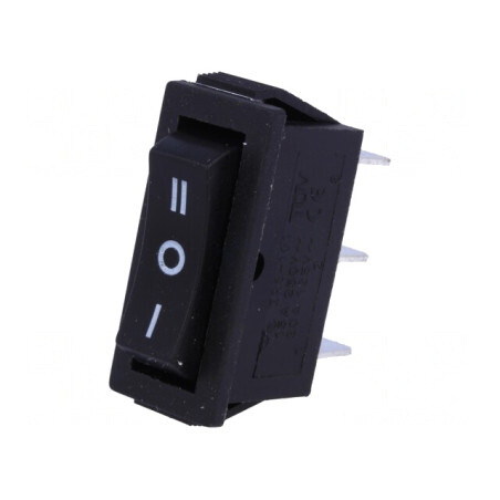 Comutator Basculant ON-OFF-ON 15A/250V Negru | Electronic-mag.ro | Componente Electronice