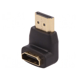 Adaptor HDMI 90° Negru | Electronic-mag.ro | Componente Electronice