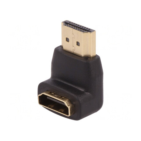 Adaptor HDMI 90° Negru | Electronic-mag.ro | Componente Electronice