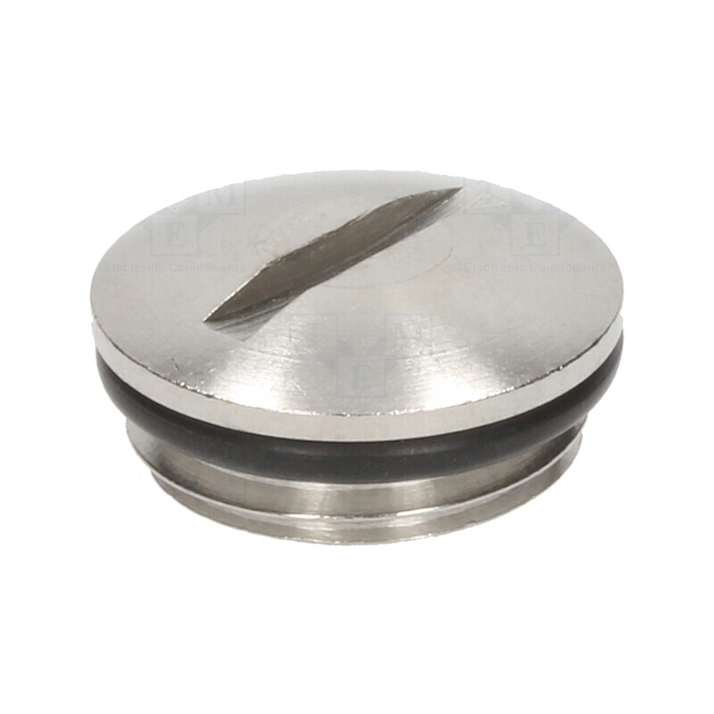 Capac de protecție alamă IP68 nichel M16 1,5 | Electronic-mag.ro | Componente Electronice