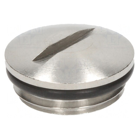 Capac de protecție alamă IP68 nichel M16 1,5 | Electronic-mag.ro | Componente Electronice