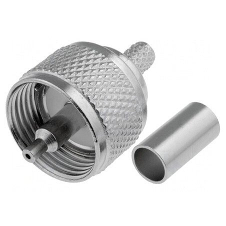 Mufă UHF Tată RG58 Lipire Crimpată | Electronic-mag.ro | Componente Electronice