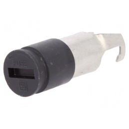 Adaptor Siguranțe Cilindrice 6.3x32mm 10A Negru 250V | Electronic-mag.ro | Componente Electronice