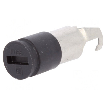 Adaptor Siguranțe Cilindrice 6.3x32mm 10A Negru 250V | Electronic-mag.ro | Componente Electronice