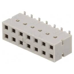 Soclu PCB-PCB mamă 2,54mm 14 pini aurit vertical | Electronic-mag.ro | Componente Electronice