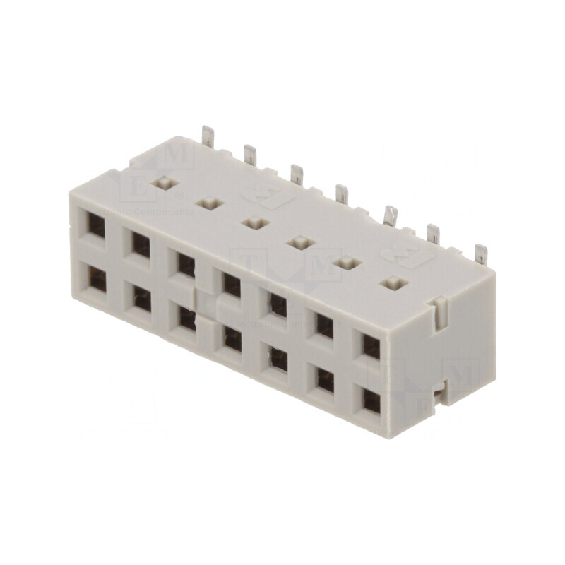 Soclu PCB-PCB mamă 2,54mm 14 pini aurit vertical | Electronic-mag.ro | Componente Electronice