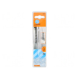 Burghiu Metal Ø 1,5mm HSS 2buc Blister | Electronic-mag.ro | Componente Electronice