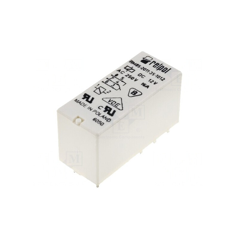 Releu electromagnetic SPDT 12VDC 16A | Electronic-mag.ro | Componente Electronice