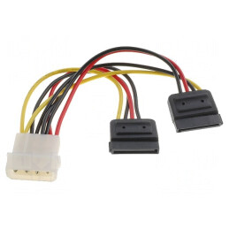 Adaptor Molex la SATA 0.15m | Electronic-mag.ro | Componente Electronice