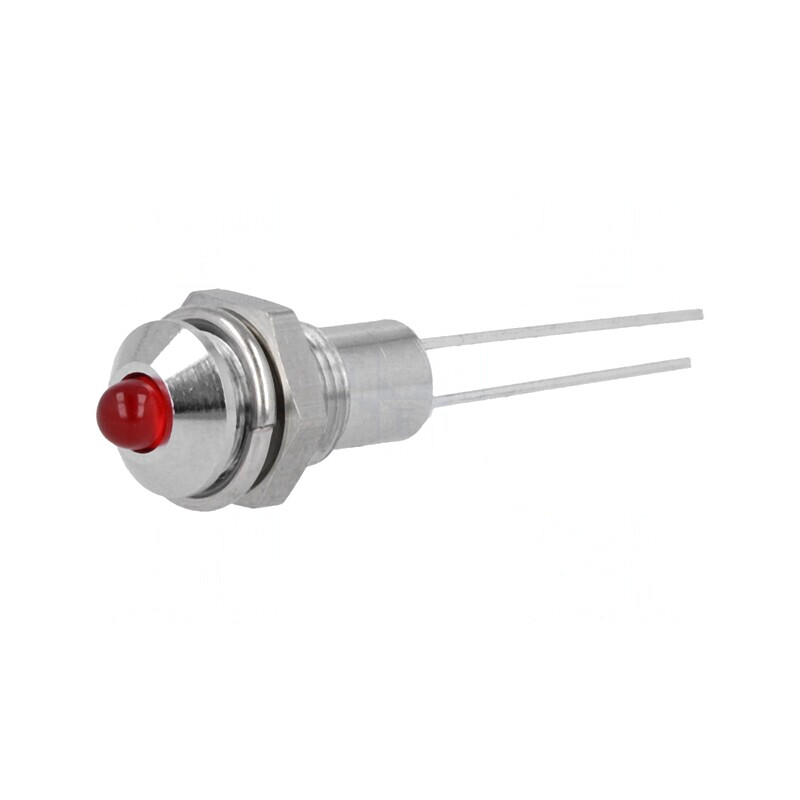 Lampă de control LED roșie Ø6.2mm IP40 PCB | Electronic-mag.ro | Componente Electronice