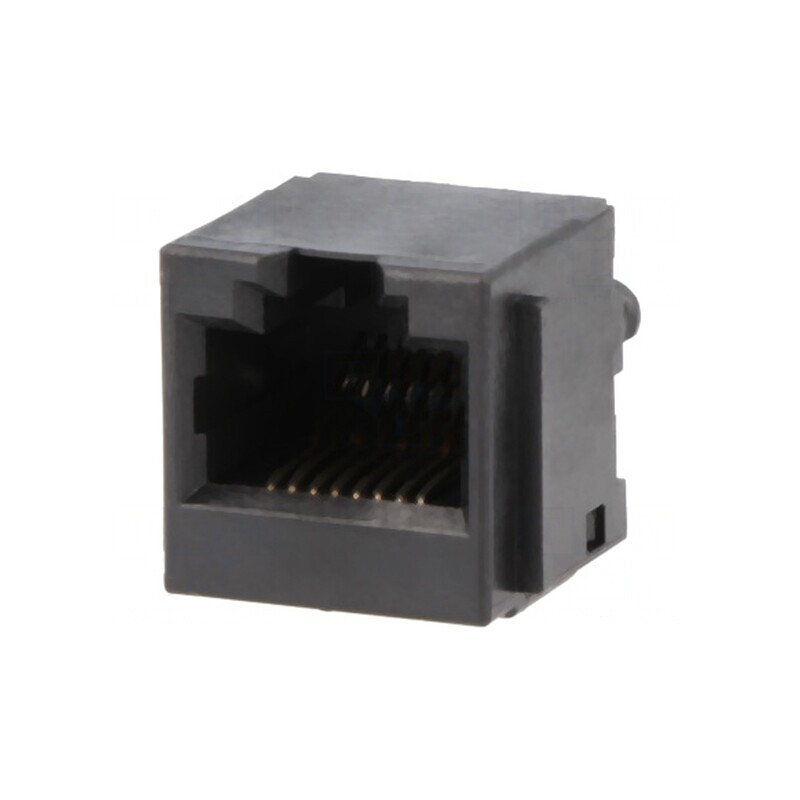 Soclu RJ45 8p8c pentru PCB THT Drept | Electronic-mag.ro | Componente Electronice