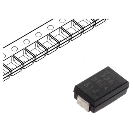 Condensator tantal-polimer 33uF 35VDC SMD | Electronic-mag.ro | Componente Electronice