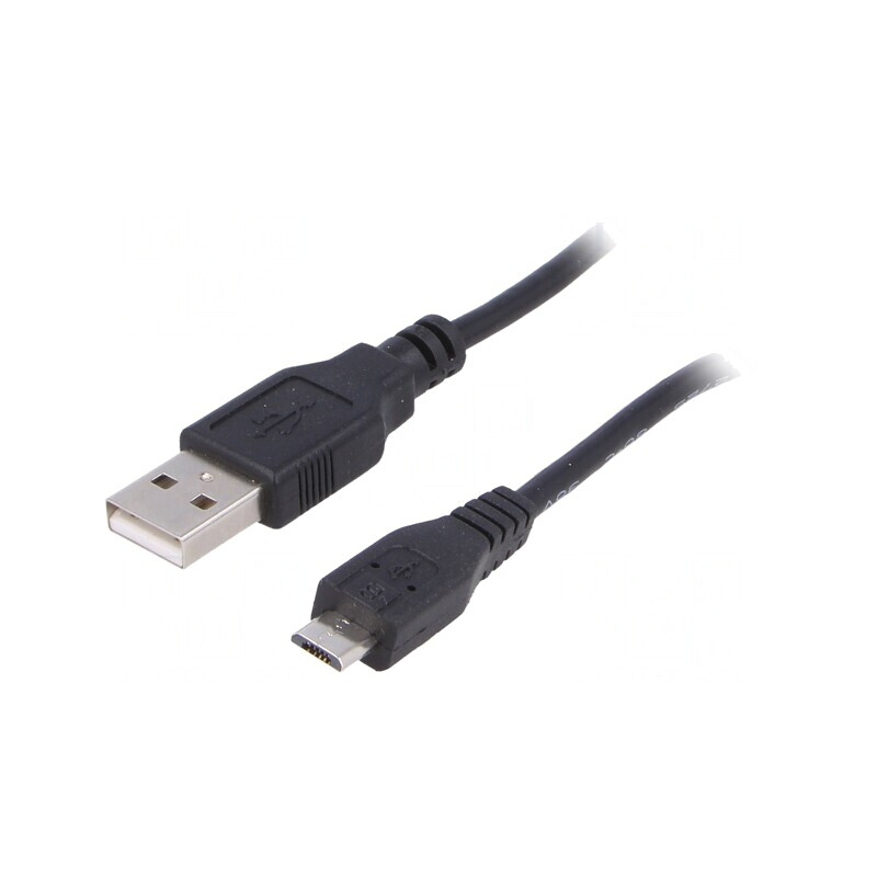 Cablu USB 2.0 A-Micro B 1m Negru | Electronic-mag.ro | Componente Electronice Cablu USB 2.0 A-Micro B 1m Negru | Electronic-mag.ro | Componente Electronice